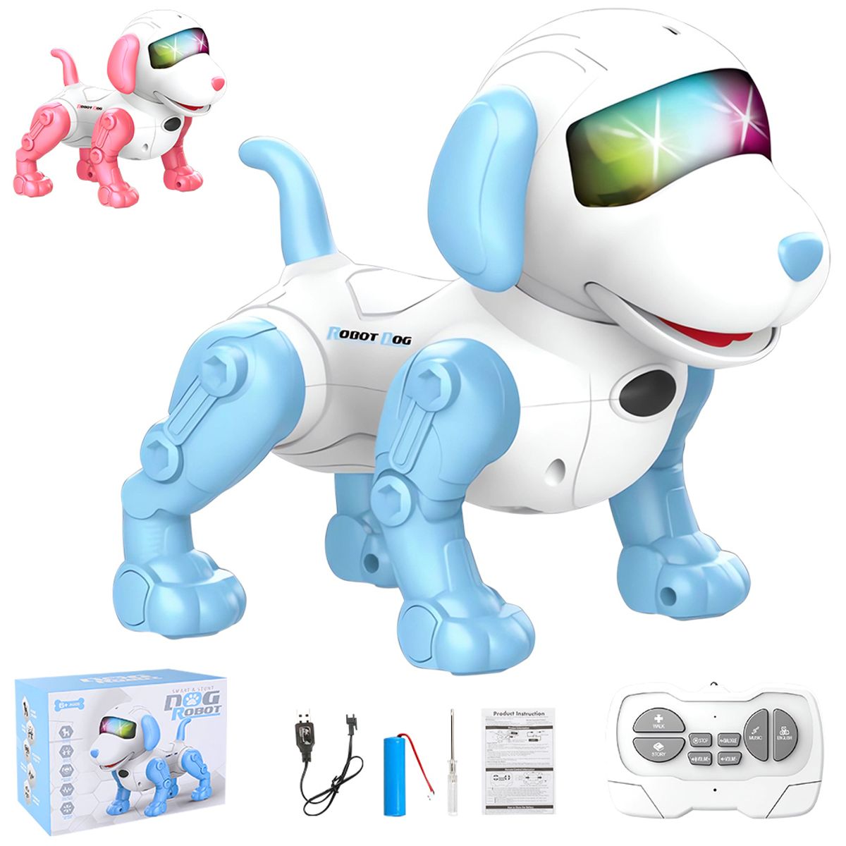 LUKOVEE - Perro Robot Control Remoto Juguete Interactivo Baila