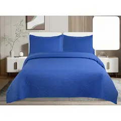 GENERICO - Quilt de Verano 2 plazas Color Azul Rey TF