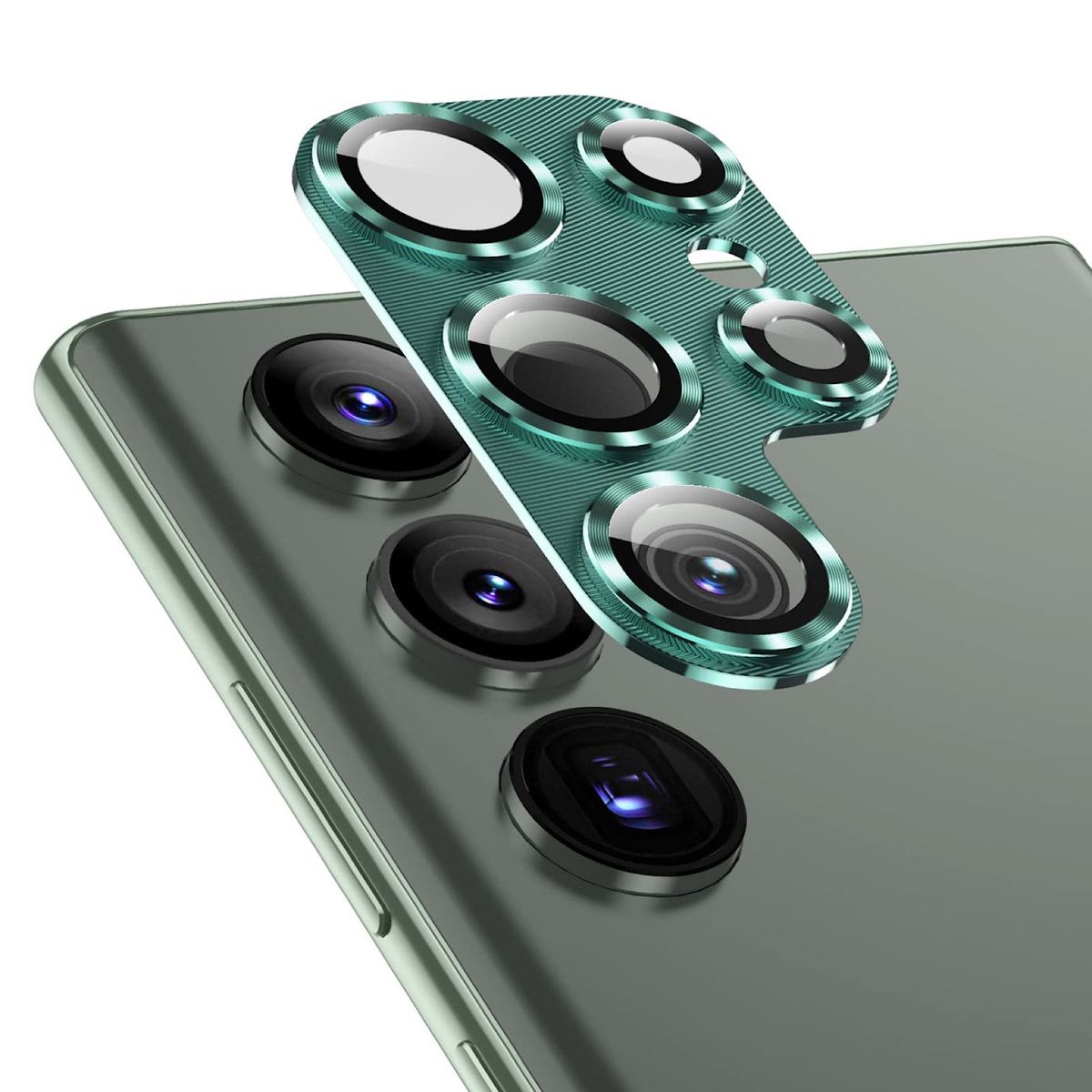 GENERICO - Lámina Para Cámara De Aluminio Para Samsung S23 Ultra-Verde