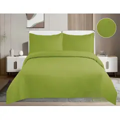 GENERICO - Quilt de Verano King Color Verde Manzana TF