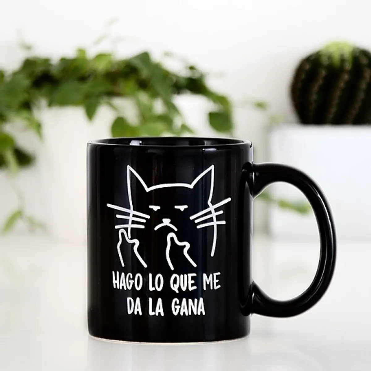 GENERICO - Tazon Hago lo que me da la Gana Regalo para Amantes de los Gatos