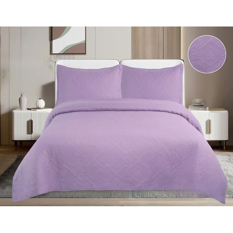 GENERICO - Quilt de Verano King Color Lila TF