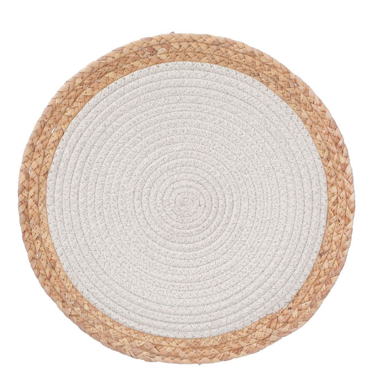 OEM - Individual Mantel De Mesa Individual Mimbre Blanco