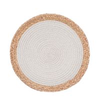 Individual Mantel De Mesa Individual Mimbre Blanco