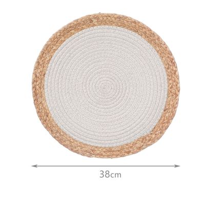 Imagen 2 del producto Individual Mantel De Mesa Individual Mimbre Blanco