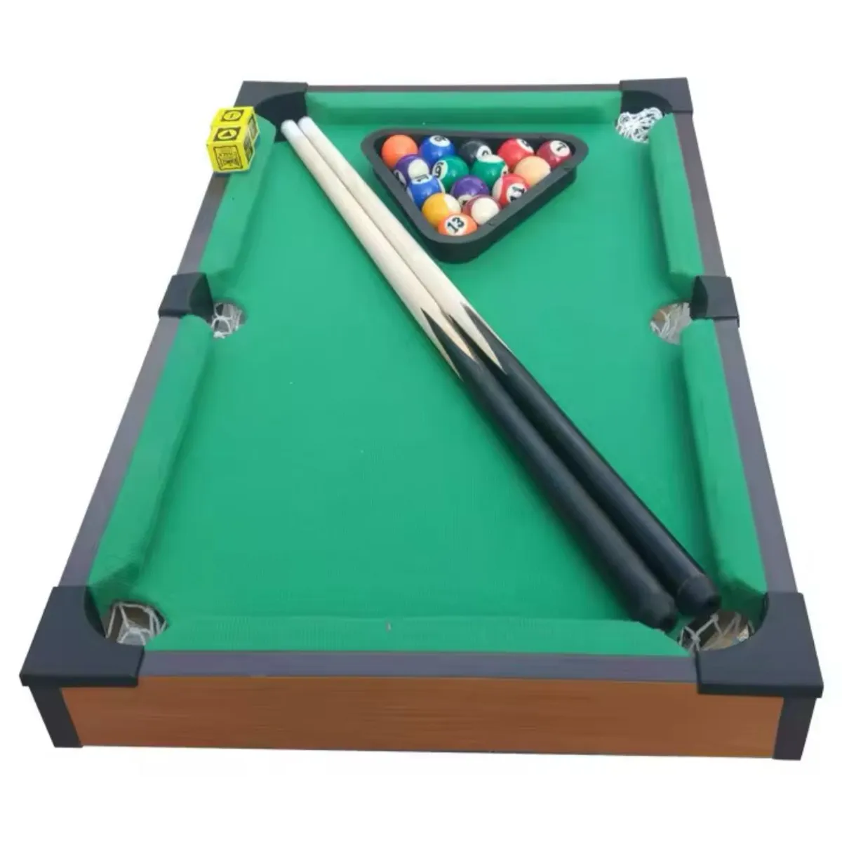 GENERICO - Juego Mesa Madera Billar Mini Pool Portatil