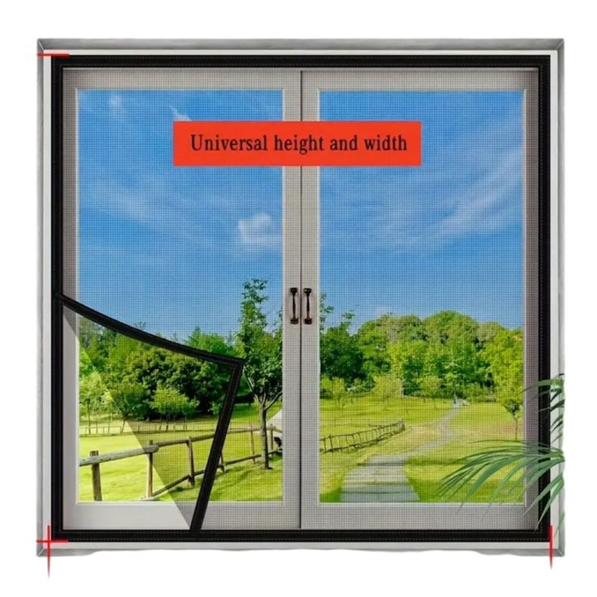 OEM - Malla Mosquitera Cortina Con Cierre Iman 150x200cm