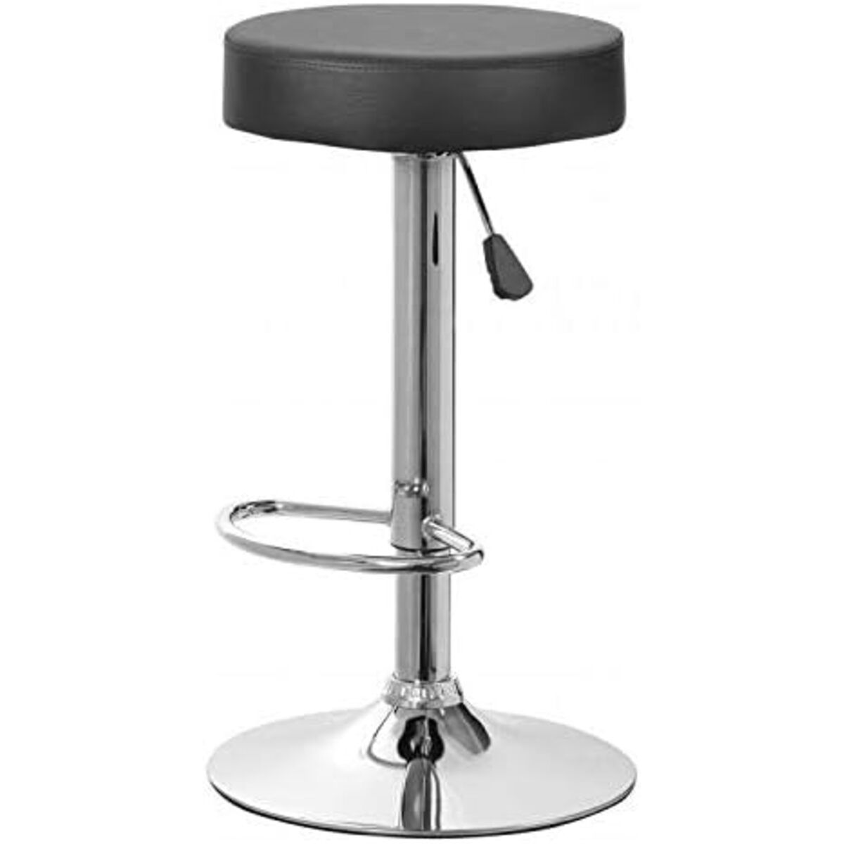 MOBOI - Taburete Piso Bar Altura Regulable Negro