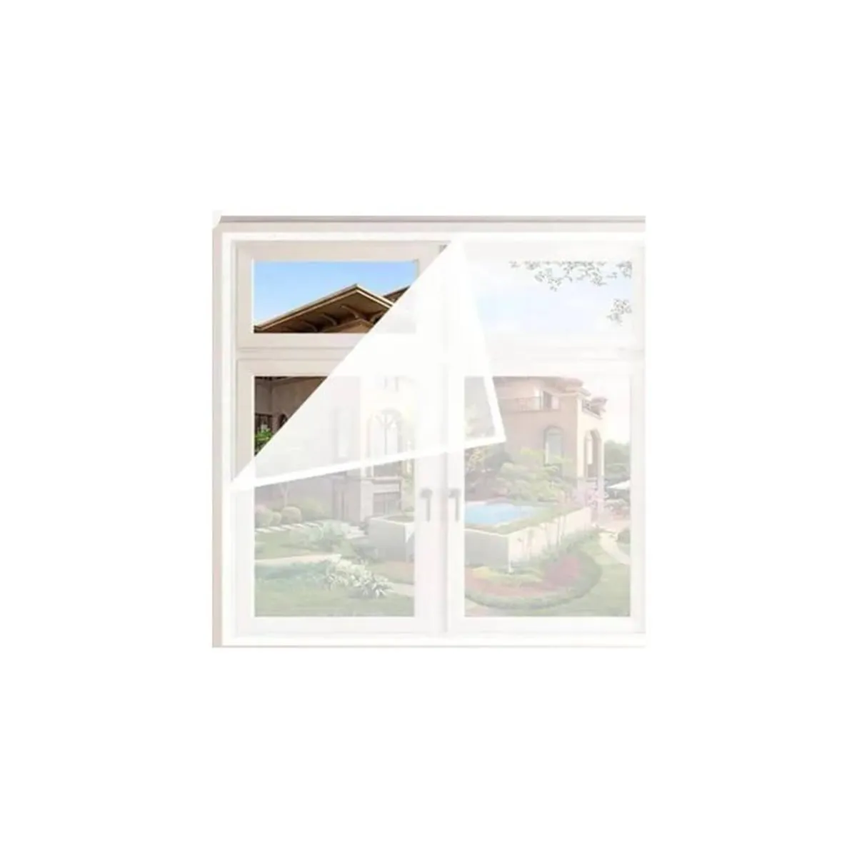 OEM - Malla Mosquitera Cortina Con Cierre Iman 150x220cm Blanco