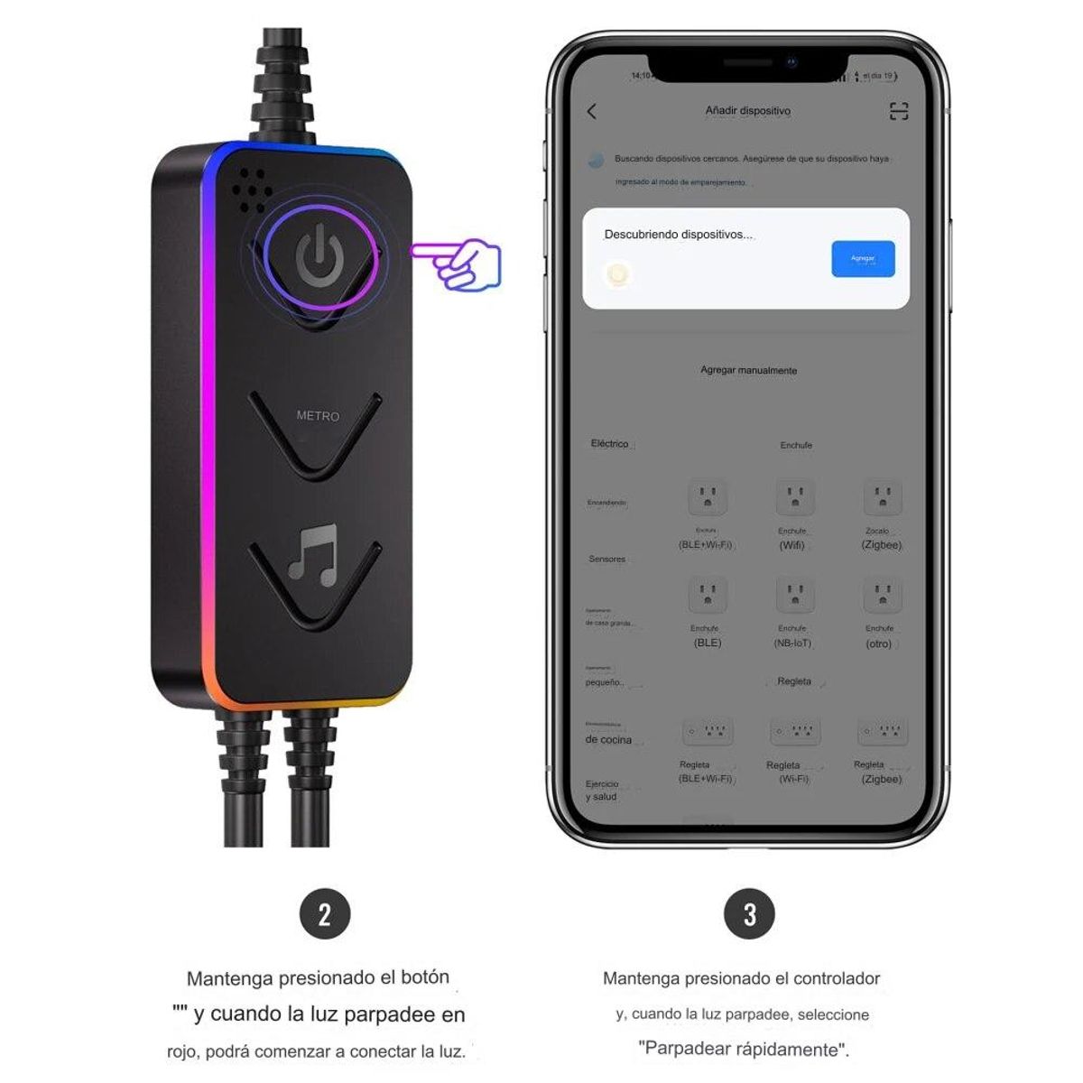 GENERICO - Lámpara de Pared Inteligente Wifi Hexagonal 6 Piezas