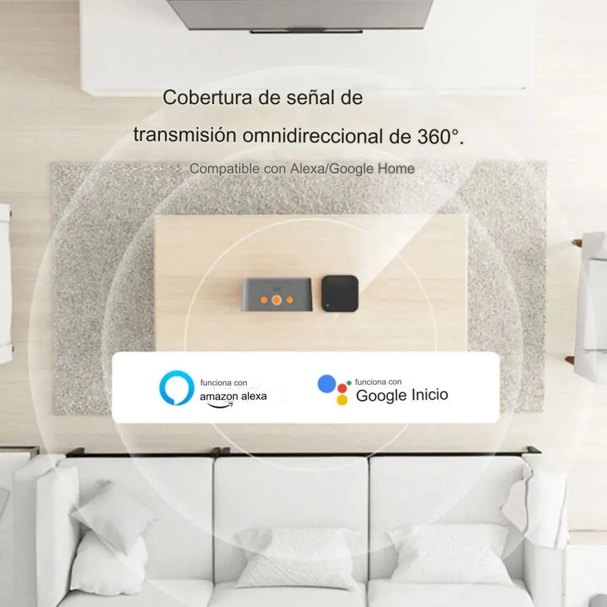 GENERICO - Control remoto Universal Tuya Smartlife Negro Cuadrado