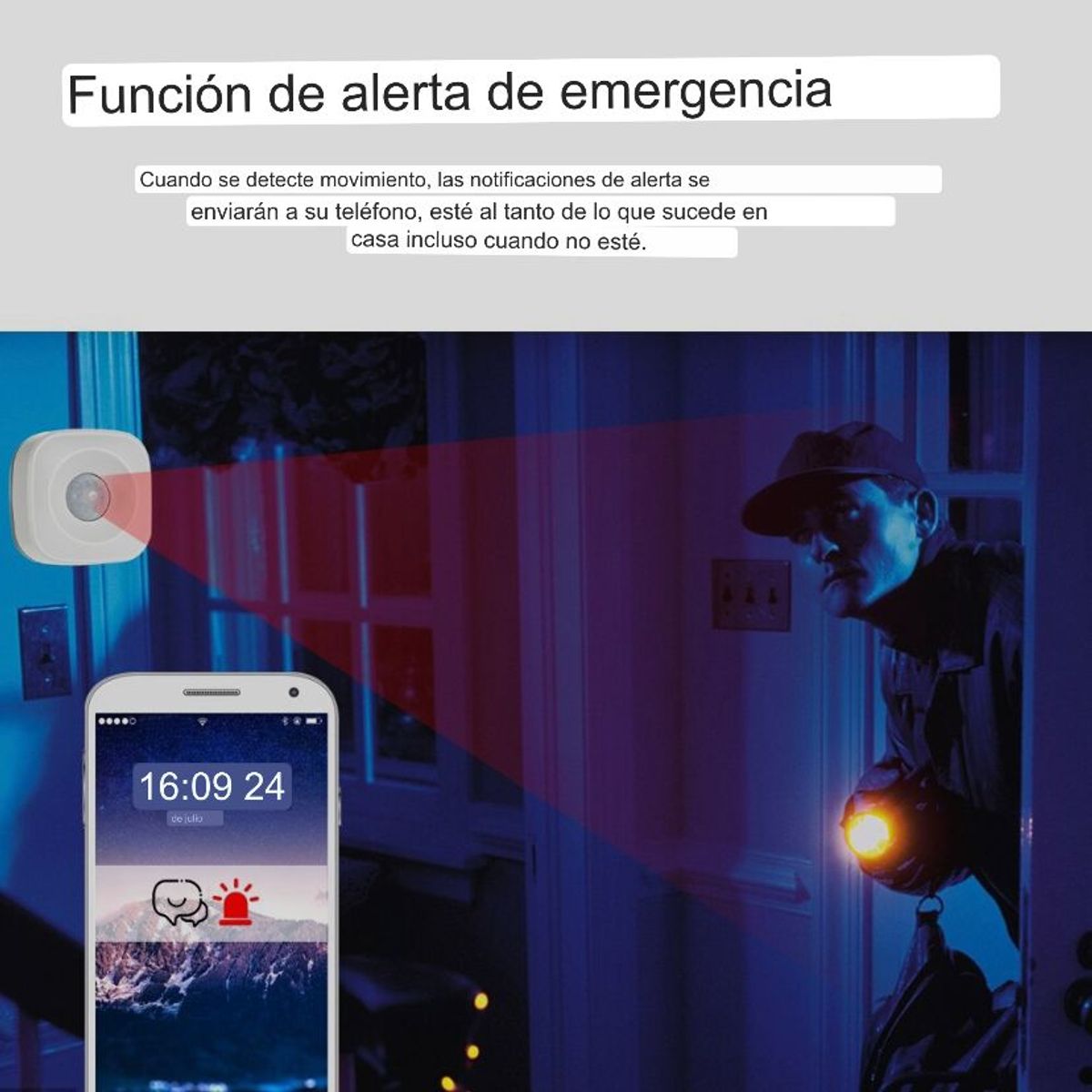 GENERICO - SENSOR DE MOVIMIENTO WI-FI SMARTLIFE