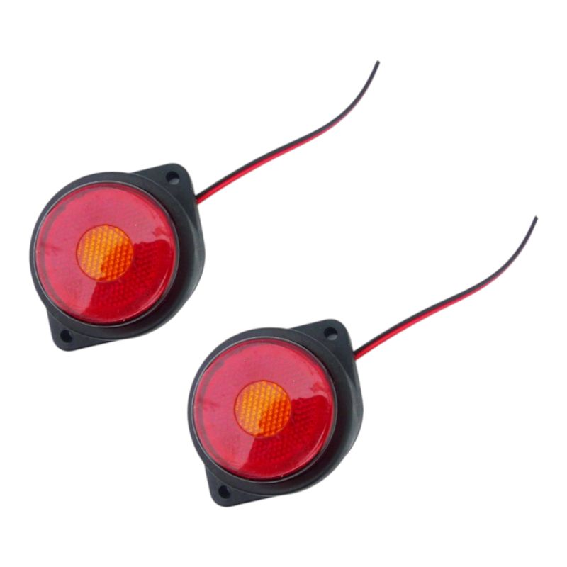 GENERICO - x2 Luz LED Lateral Para Camion 1224 Volt Bi-Color blanco