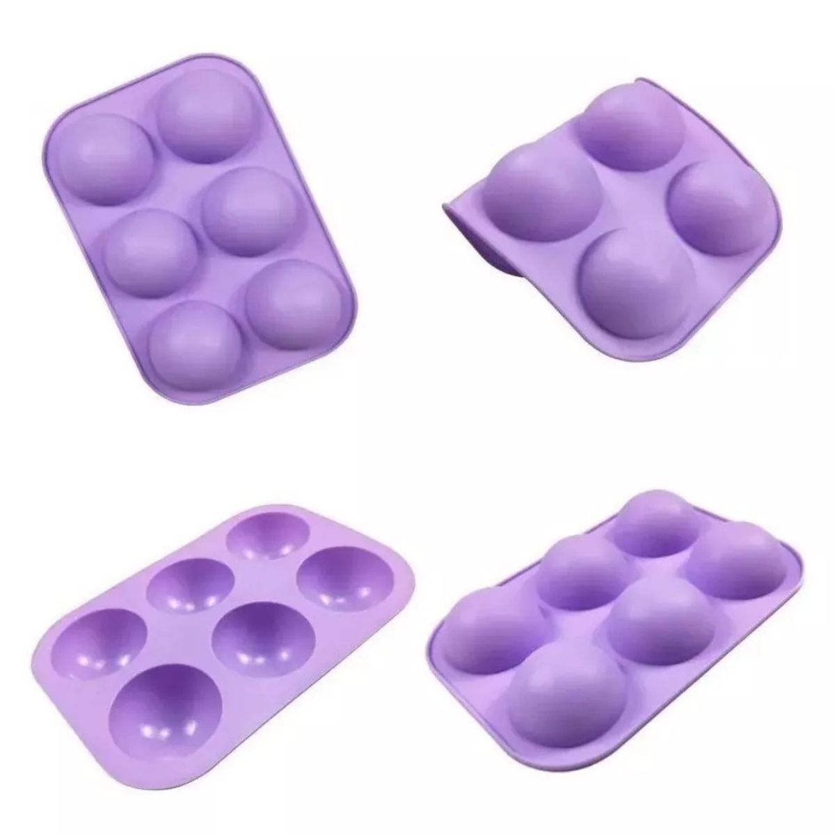 GENERICO - Moldes 6 Espacios De Silicona Circular