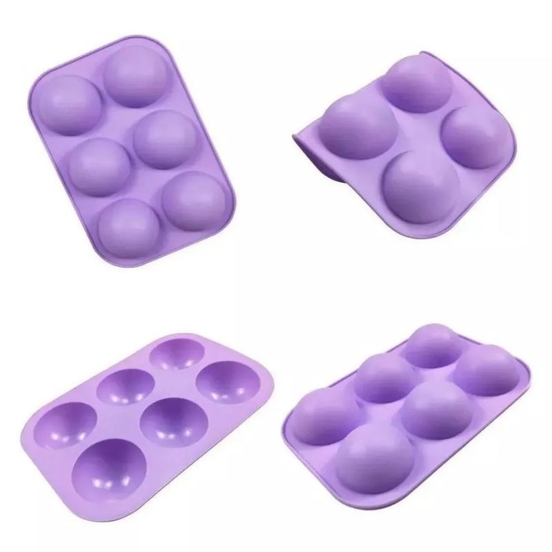 GENERICO - Moldes 6 Espacios De Silicona Circular