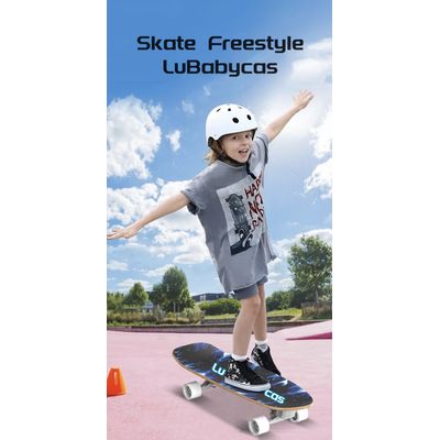 Imagen 2 del producto Skate Patineta De Madera Con Luces Freestyle Azul