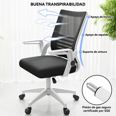 Imagen 2 del producto Silla De Escritorio Emilia Oficina Ergonomica Acolchada Blanca