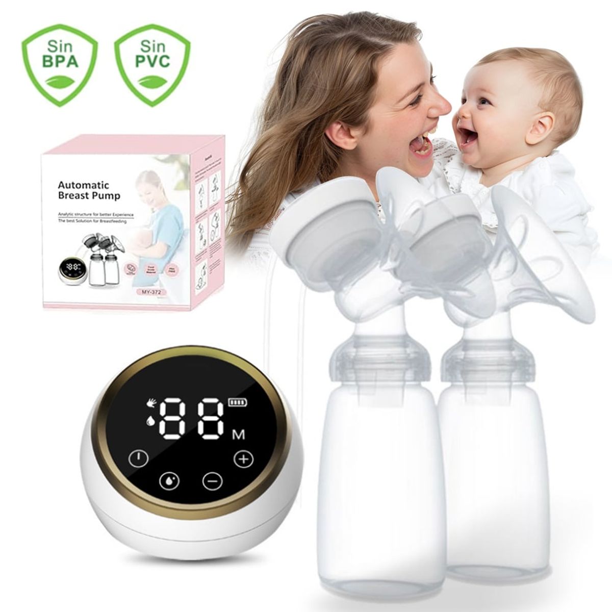 ZSPK - Doble Extractor De Leche Eléctrico 3 models con 9 niveles