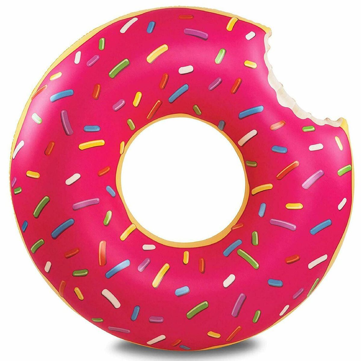 MOVI - FLOTADOR GIGANTE DONUT ROSADO 120 CMS