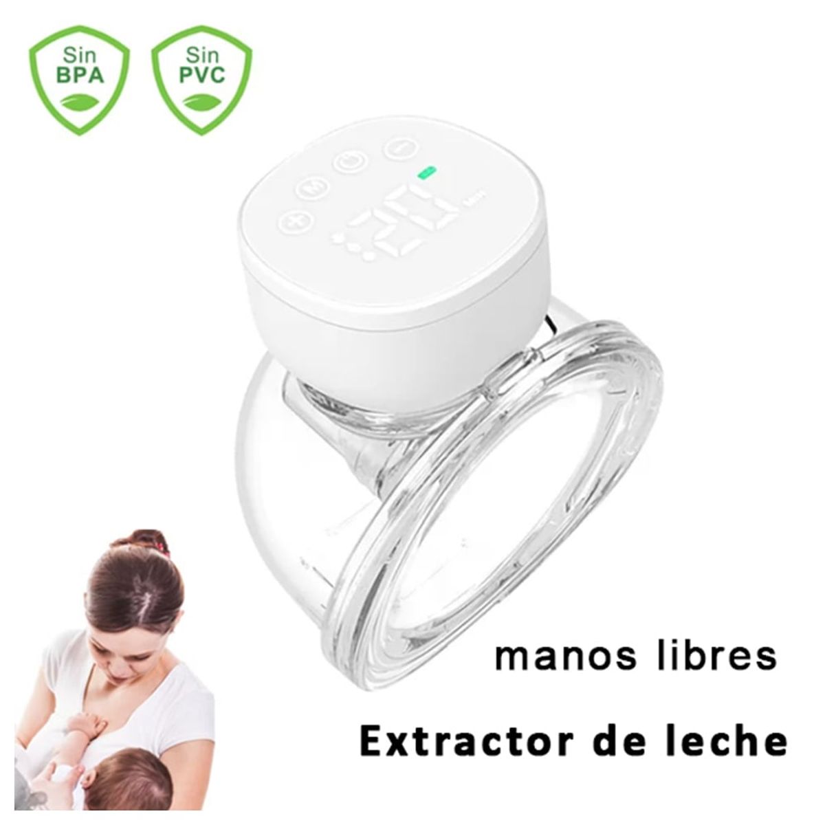 ZSPK - Extractor de Leche Inalámbrico Sacaleche Eléctrico manos libres 3 modos 9 niveles