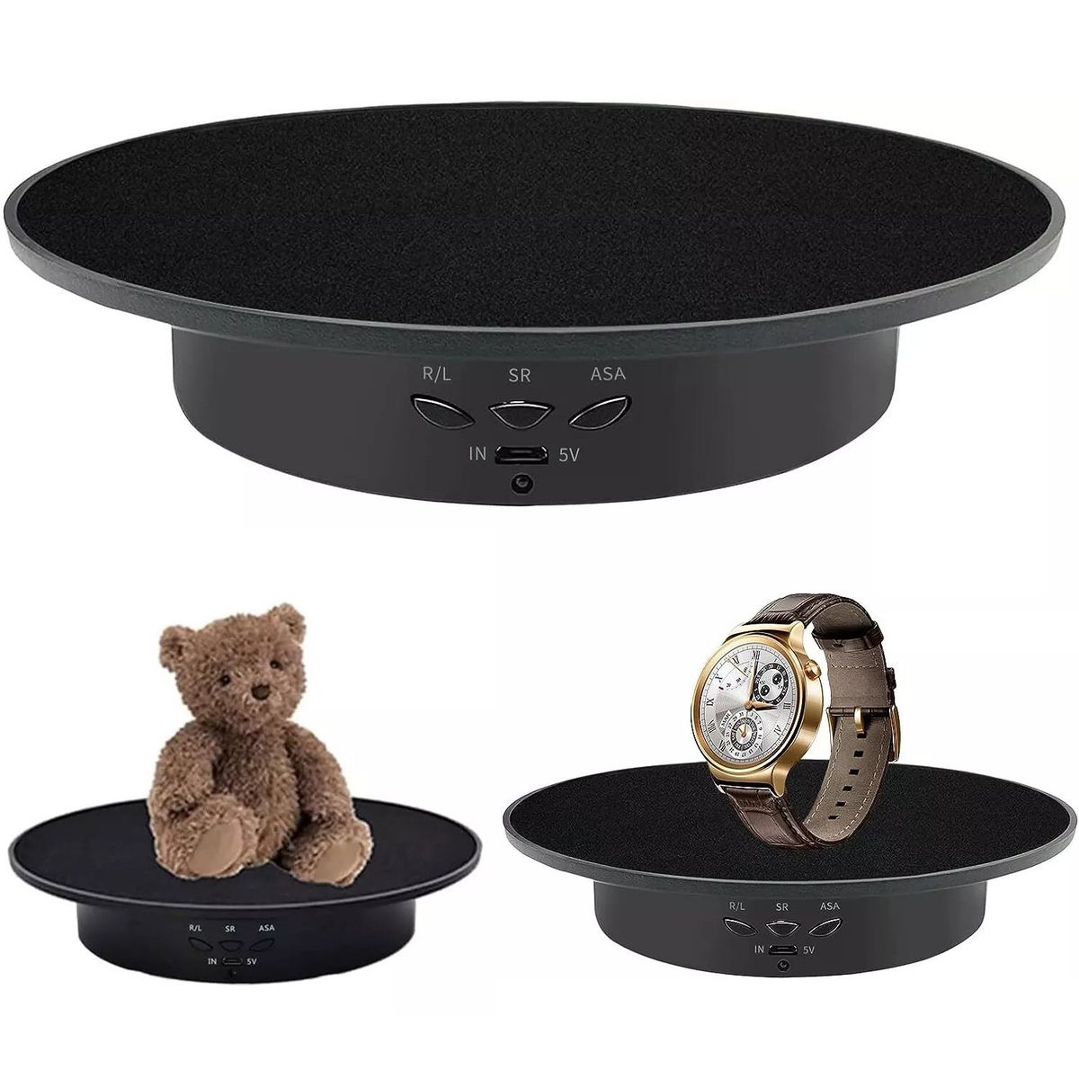 KUANGYE - Base Giratoria De Fotografía O Exhibición 3 Velocidades 20cm