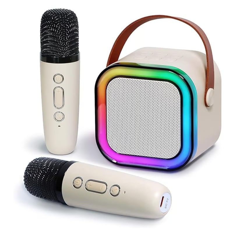 MLAB - PARLANTE KARAOKE MY LIL FIRSTSINGER LUZ RGB 2MICROFONOS INALAMBRICOS