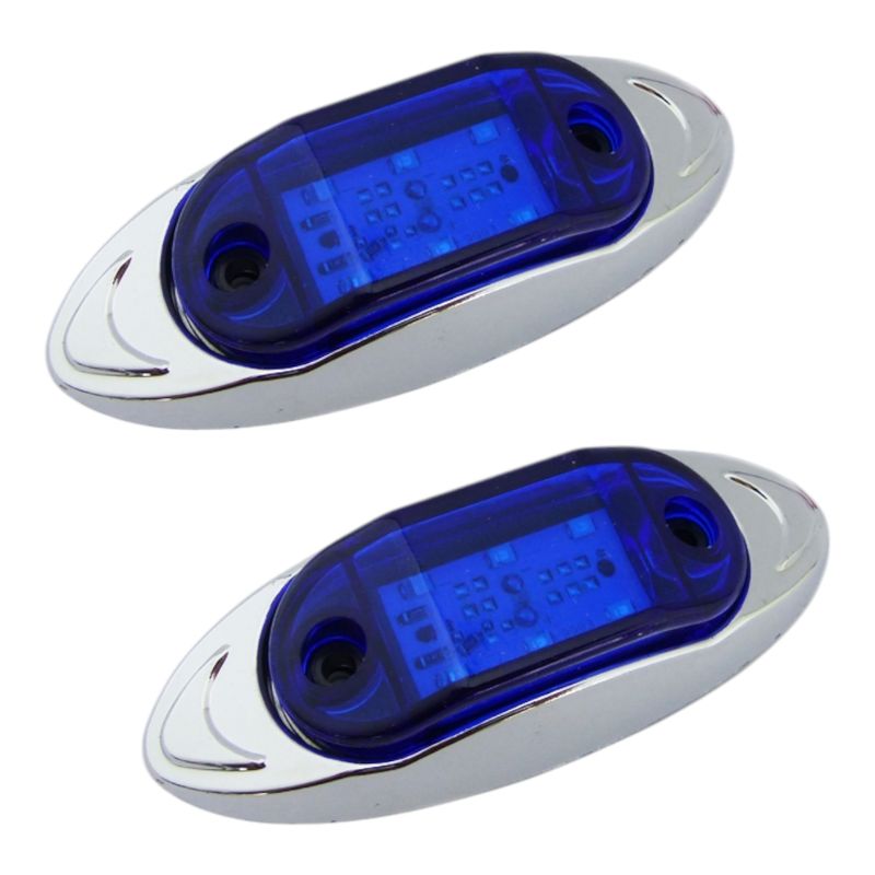 GENERICO - x6 Luz LED Lateral De 6 LED Para Camion12/24v Ovalados