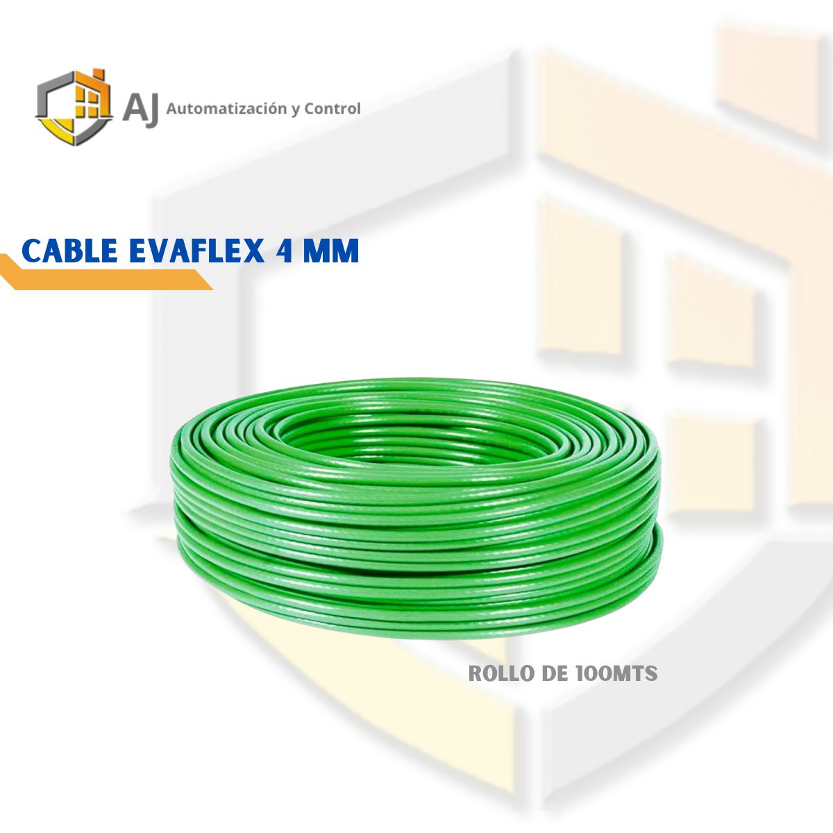 GENERICO - Cable Eva Flex Libre de Halogeno 4mm H07Z1-K  100 Metros Verde