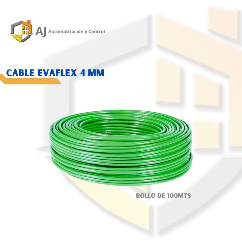 GENERICO - Cable Eva Flex Libre de Halogeno 4mm H07Z1-K  100 Metros Verde