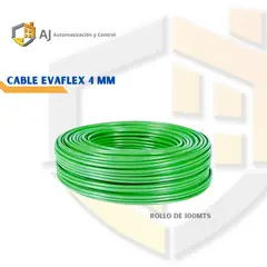 GENERICO - Cable Eva Flex Libre de Halogeno 4mm H07Z1-K 100 Metros Verde