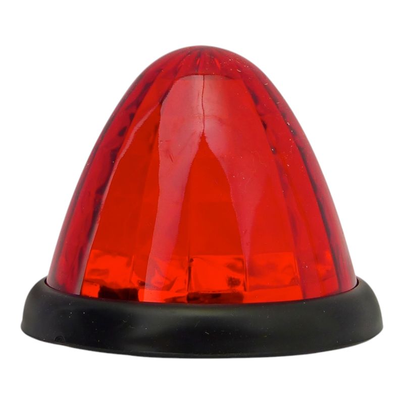 GENERICO - x2 Luz LED Lateral Para Camion 24 V Tipo Domo En Ambar