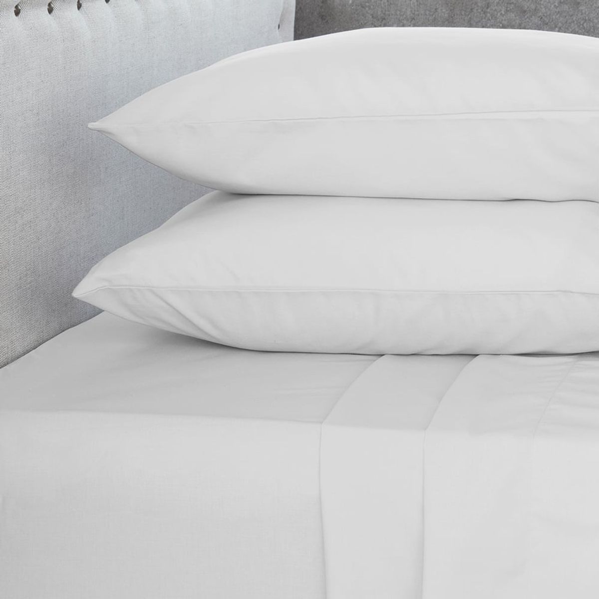 MASEL - Jgo.Sábanas  Polycotton 2 PL-144 hilos 4 piezas - Blanco