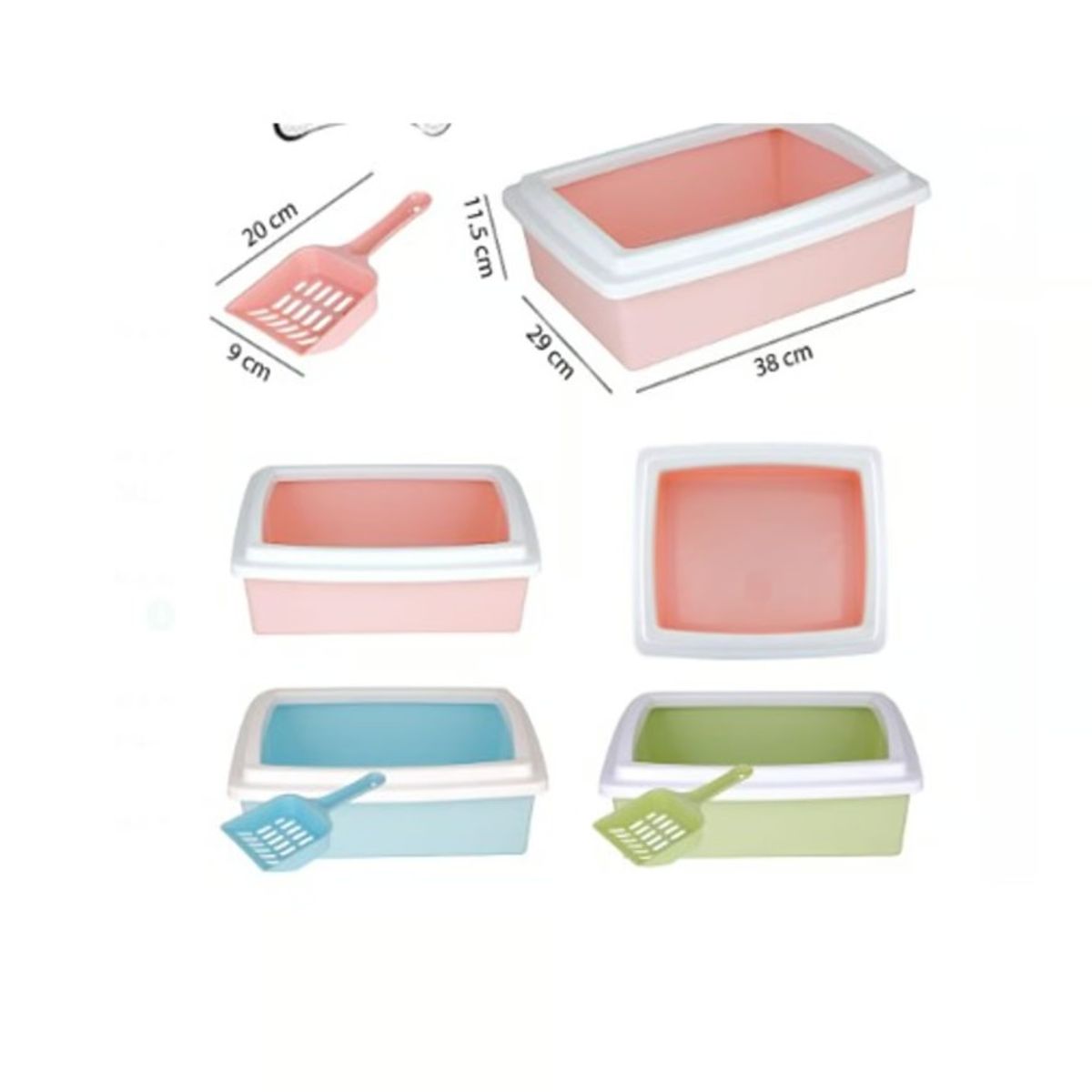 GENERICO - Areneros Para Gatos Verde Claro Higiene