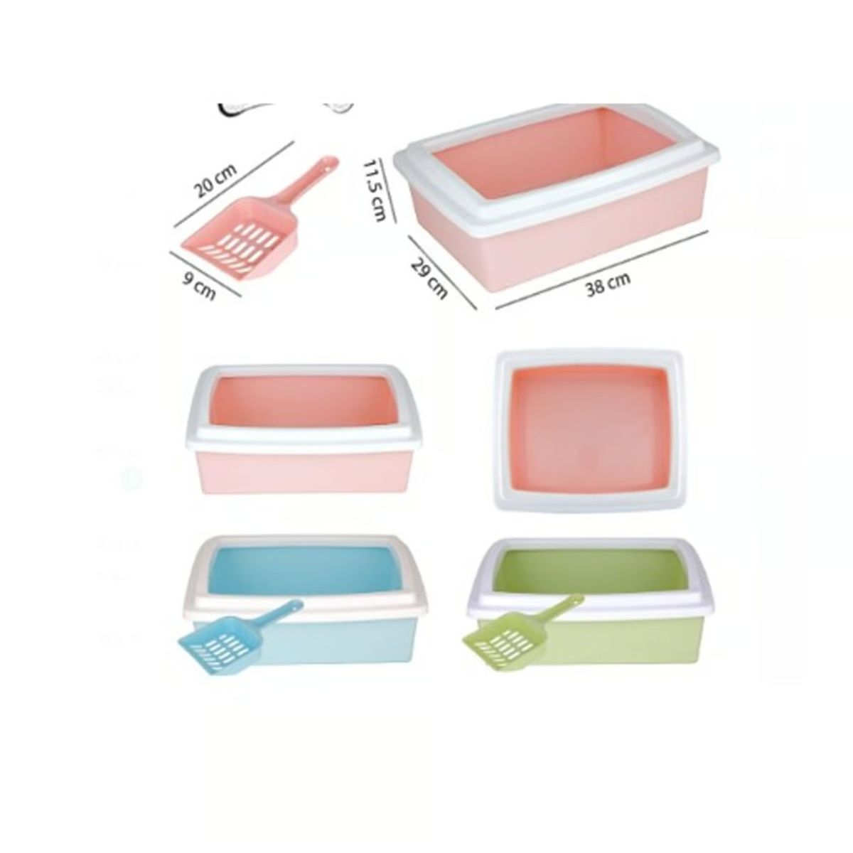 GENERICO - Areneros Para Gatos Verde Claro Higiene