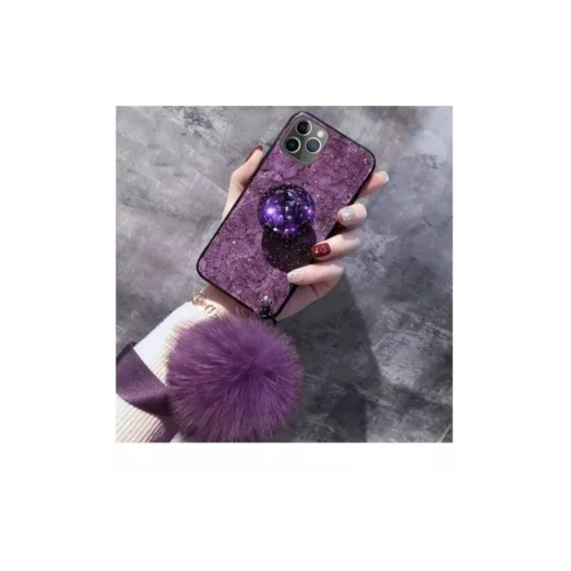 GENERICO - Funda Con Accesorios Para Samsung Galaxy S21-MORADO