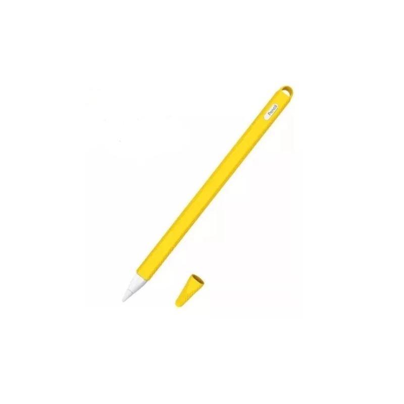 GENERICO - Funda De Silicona Suave Para Apple Pencil 2 Gen-AMARILLO