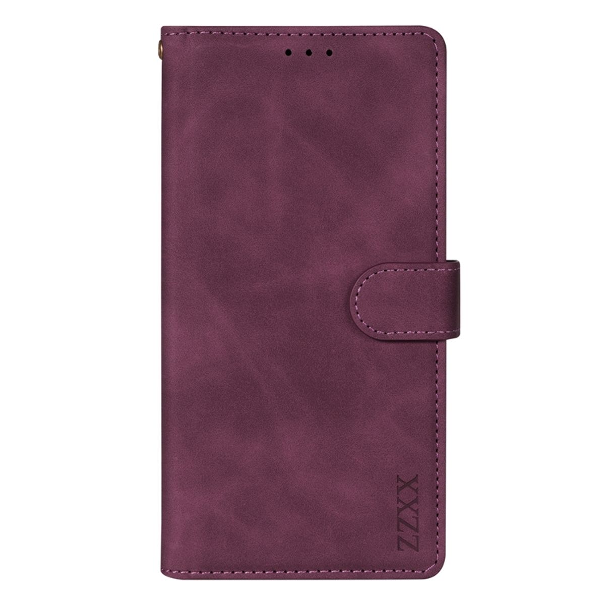 GENERICO - Carcasa Flip Cover compatible con Samsung Galaxy S24 Ultra Burdeo