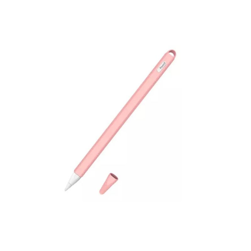 GENERICO - Funda De Silicona Suave Para Apple Pencil 2 Gen-ROSA