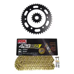 RK - Kit de Transmisión con Oring Yamaha FZ 25 Cadena Dorada