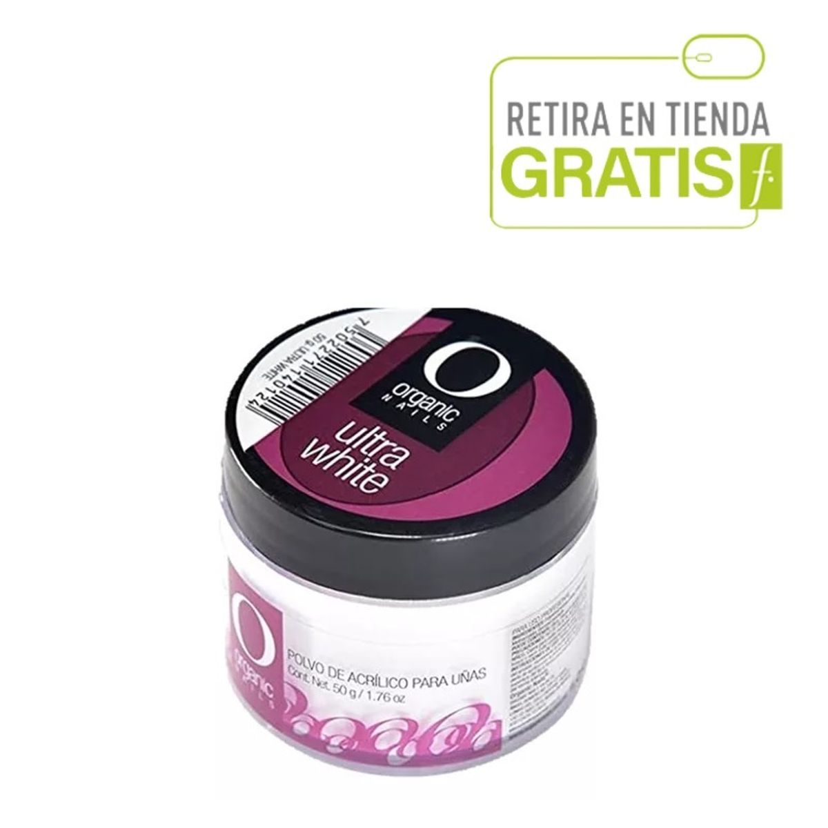 ORGANIC NAILS - Organic Nails Polimero Ultra White 50grs