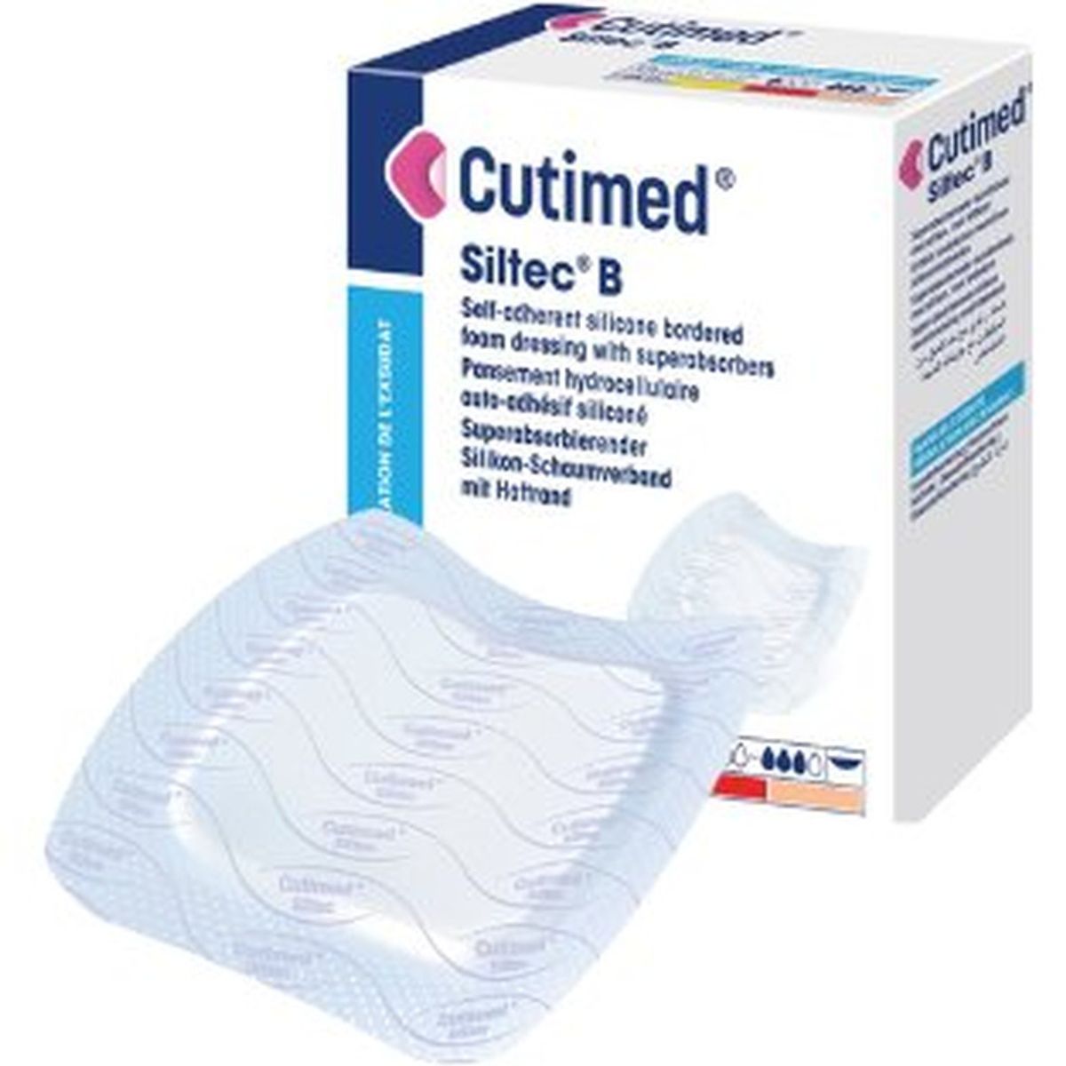 BSN MEDICAL - Cutimed Siltec Sorbact B 12,5x12,5 X 1 Unidad Color Blanco