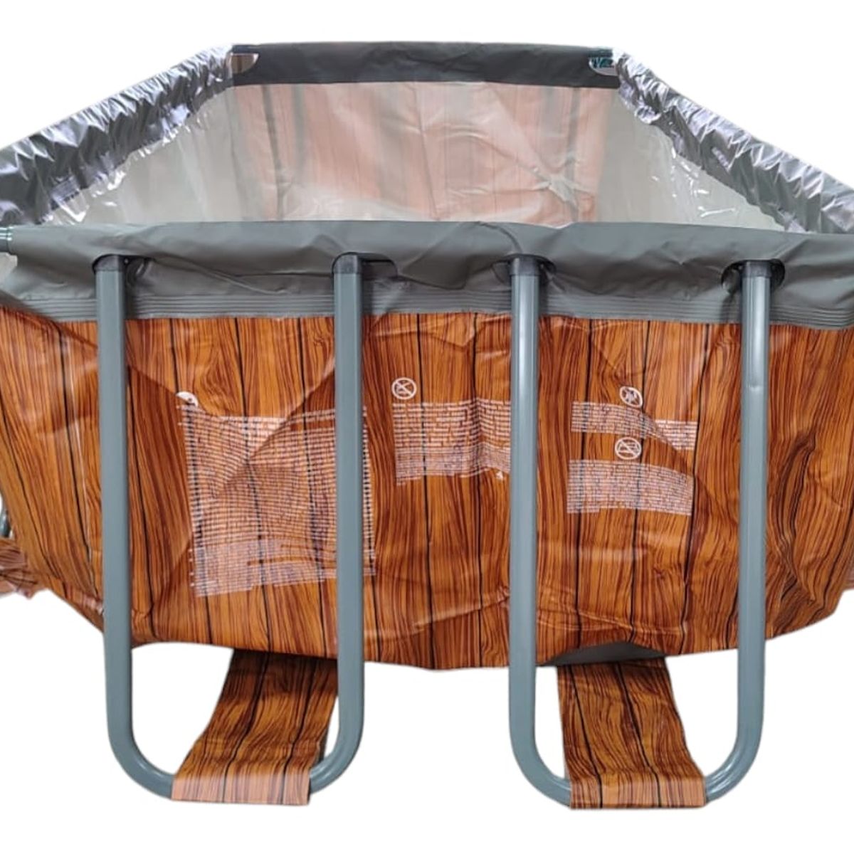 AVENLI - Piscina Estructural Rectangular con Accesorios 17823EU-2 MARRON