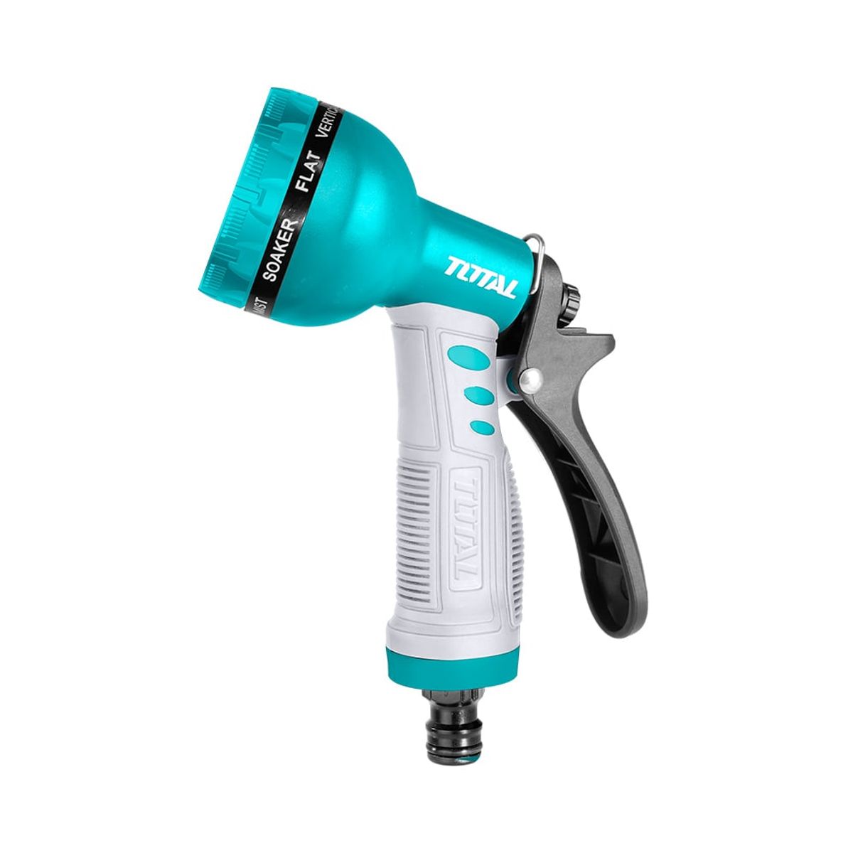 TOTAL TOOLS - Pistola para riego plástica 9 funciones Super TOTAL