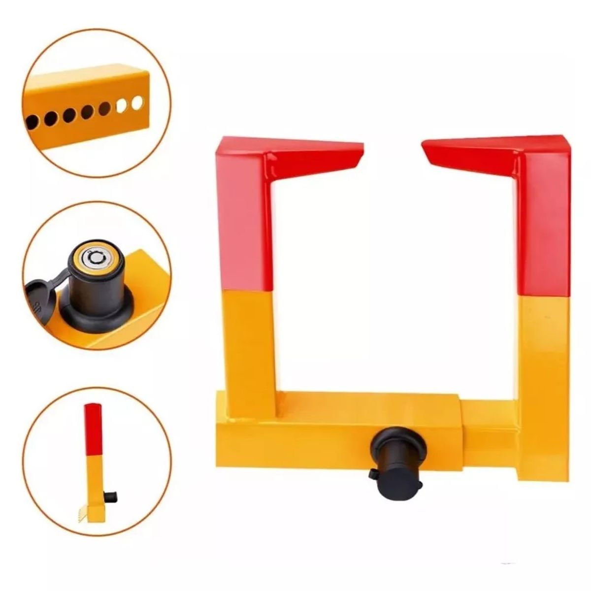 MUNDO MAGIA - Traba Rueda Pitbull Protección Seguridad De Bloqueo Rueda