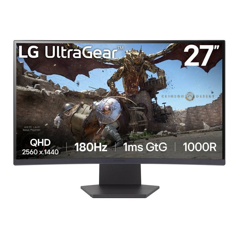 LG - Monitor Gamer LG Ultragear Curvo 27 QHD 180hz 1ms VA AMD FreeSync