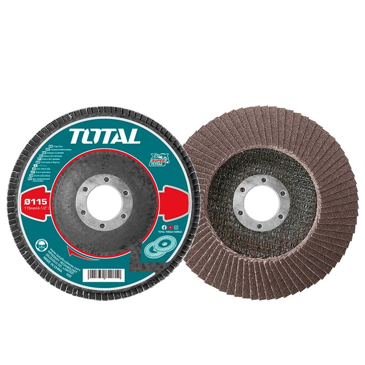 TOTAL TOOLS - Disco Laminas 115mm 4 P80 Super Total