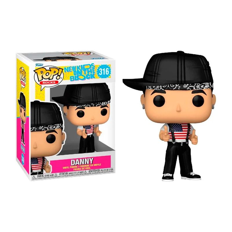 FUNKO - Funko Pop Rocks New Kids On The Block Danny 316 - Blanco