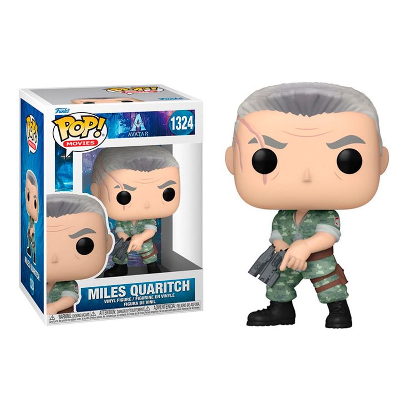 FUNKO - Funko Pop Movies Avatar Miles Quaritch 1324 - Blanco