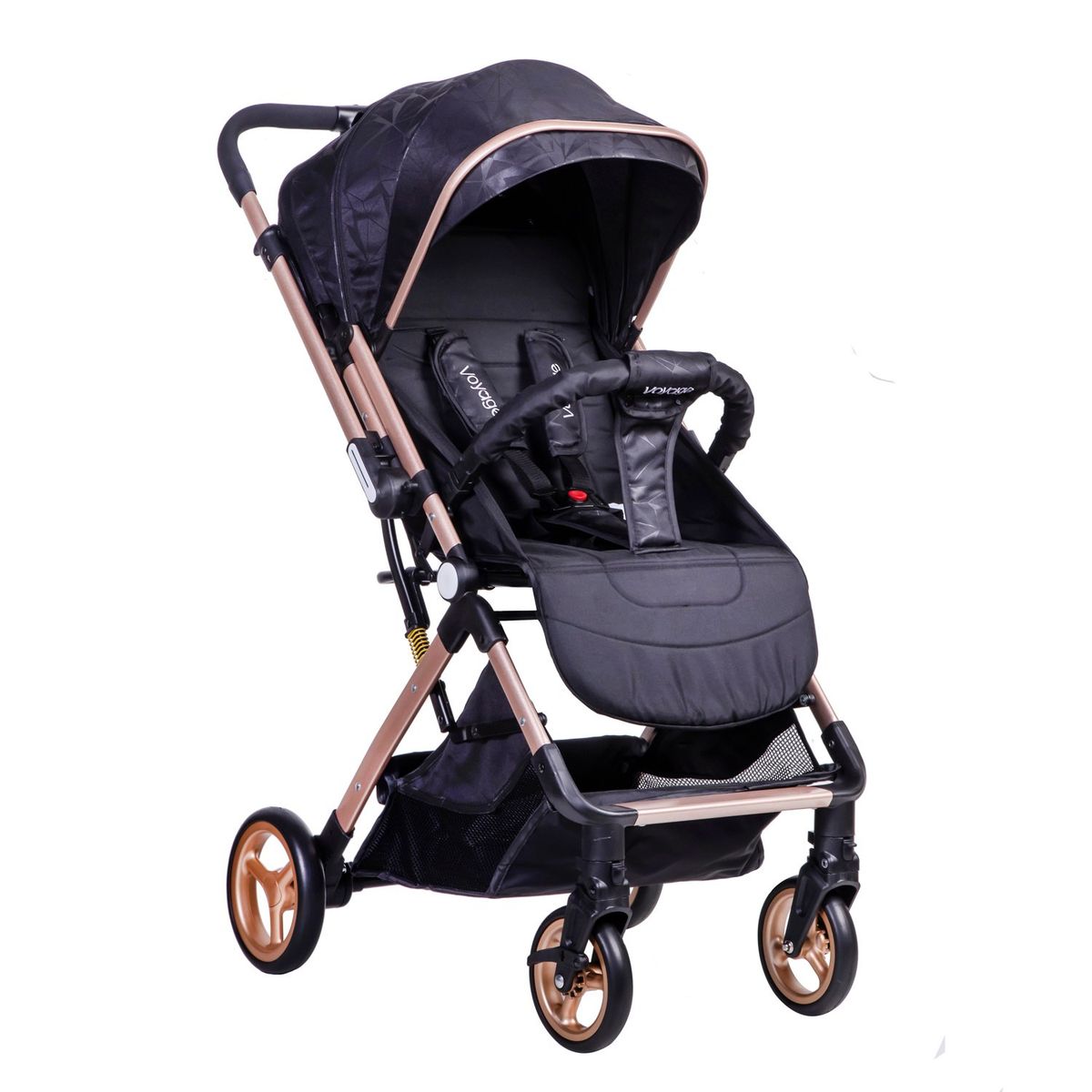 VOYAGE - Coche Paseo V8 Black Cambio de Manillar