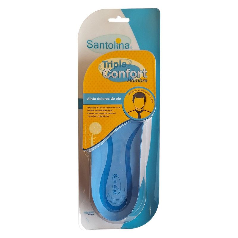 GLOMED - Plantilla Ortopedia Tri Comfort Gel Hombre